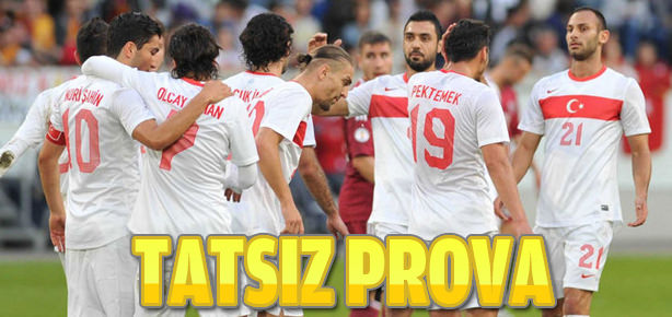 A Milli Takım’dan tatsız prova!