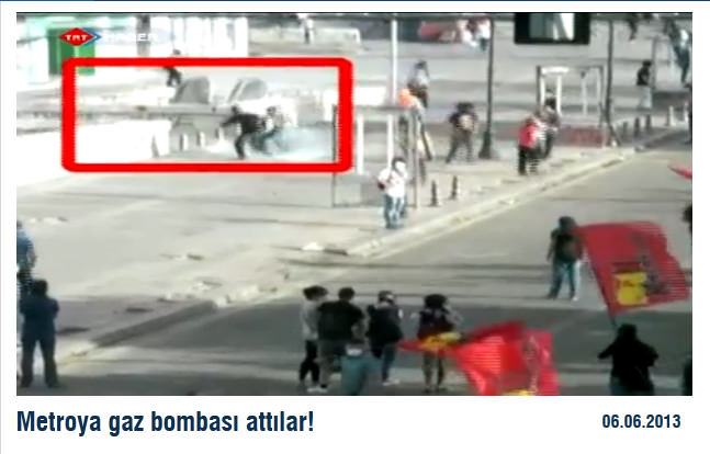 Metroya gaz bombası attılar!