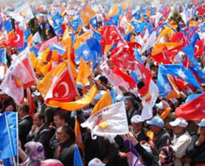 Ankara büyük AK Parti mitingi için hazır