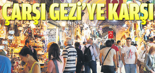 Çar&scedil;ı Gezi'ye kar&scedil;ı!