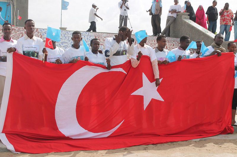Somali halkından Başbakan Erdoğan'a destek-1