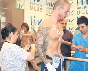 Fenerli topçulara sağlık kontrolü