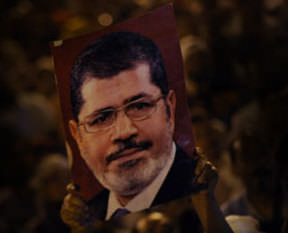 İsrail'de Mursi'ye destek gösterisi