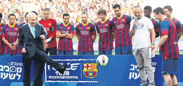 Simon Peres de Messi'ye özendi