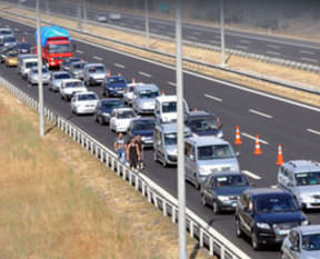 TEM otoyolunda trafik felç