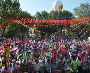 Saraçhane'de katliamlar protesto edildi