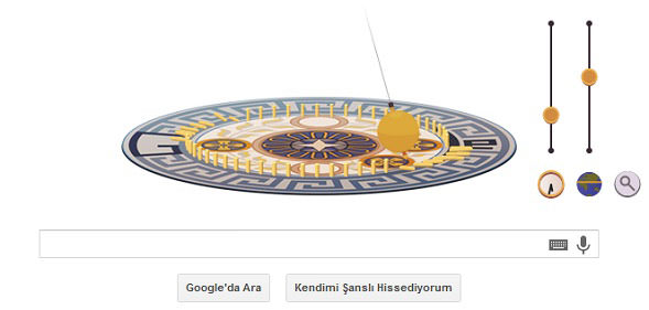 Google'dan Foucault sarkacı Doodle'ı-1
