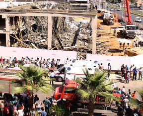 Mersin'de inşaat çöktü