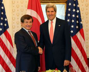 Davutoğlu - Kerry görüşmesi sona erdi