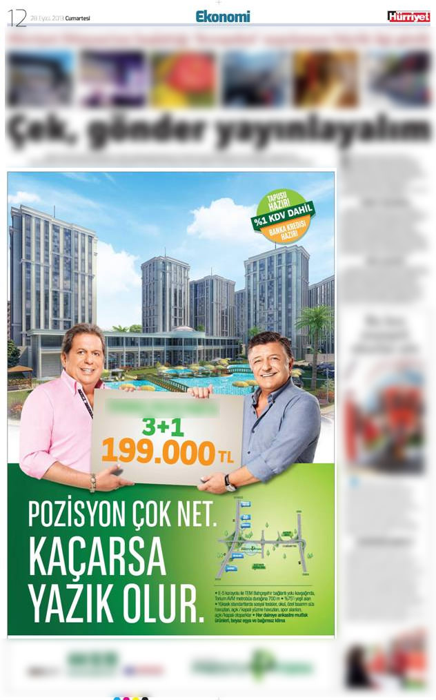 Toroğlu'nu kovdu reklamını yayınladı
