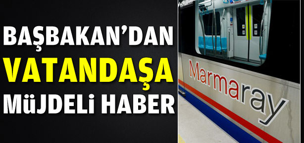 Marmaray 15 gün ücretsiz