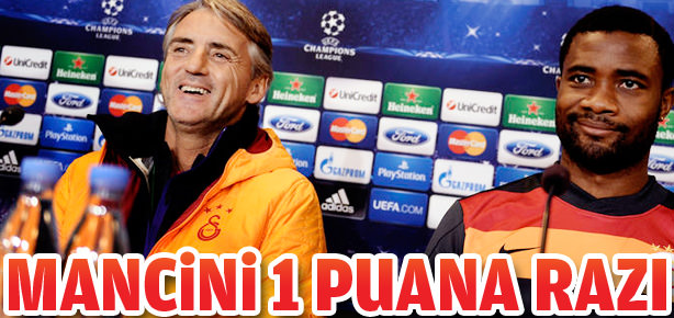 Mancini 1 puana razı