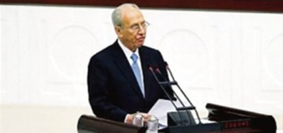 İlk kez bir İsrail Cumhurbaşkanı, Şimon Peres, TBMM'de konuştu.