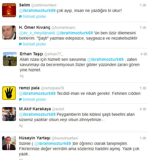 Zaman yazarı şok etti!