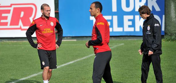 Galatasaray’da Sneijder sevinci