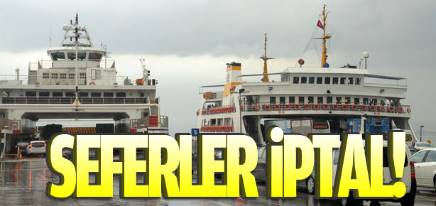 İDO seferleri  iptal etti!