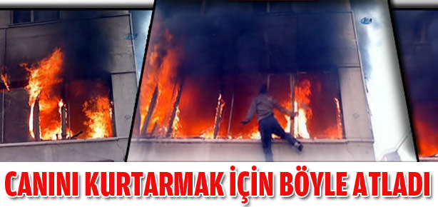 Canını kurtarmak için atladı