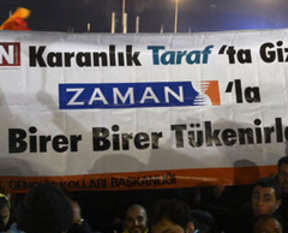 Dev karşılamada anlamlı pankart