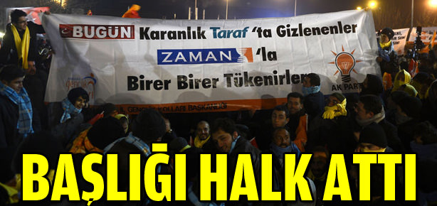 Dev karşılamada anlamlı pankart