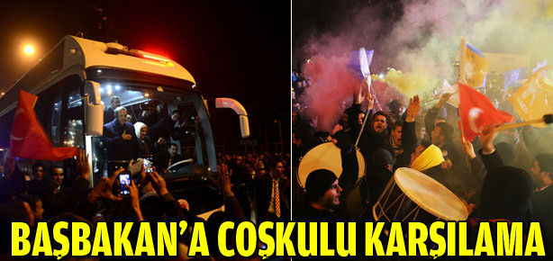 Başbakan’a coşkulu karşılama