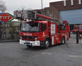 TRT binasında korkutan yangın