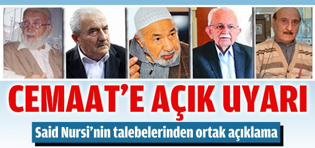 Bediüzzaman’ın 5 talebesinden ortak açıklama