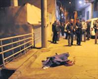 Biraya kan karıştı