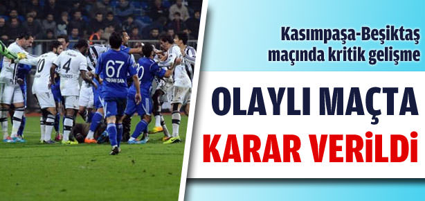 Olaylı maç ile ilgili karar açıklandı