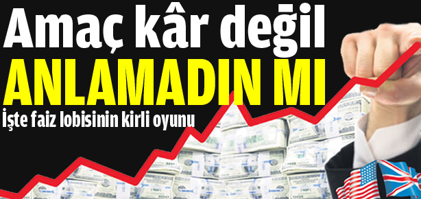 Amaç kâr değil anlamadın mı