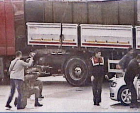 Tır operasyonunun görüntüleri ortaya çıktı