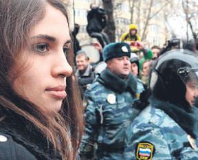 Moskova'da Putin eylemi