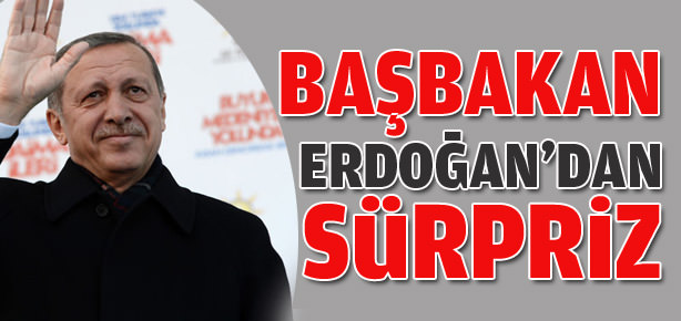 Başbakan sürpriz yaptı