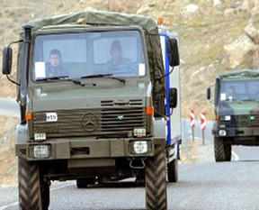 Askeri araca mayınlı tuzak