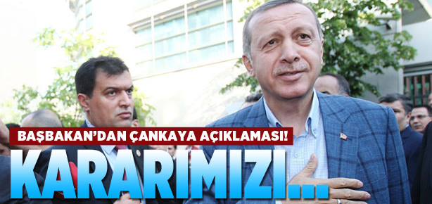 Başbakan’dan Köşk açıklaması!