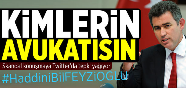 Twitter’da Feyzioğlu’na sert tepki