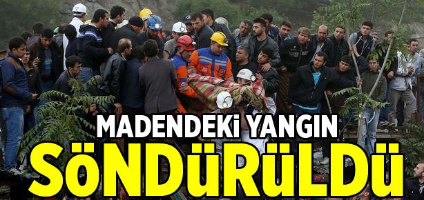 Madendeki yangın söndürüldü