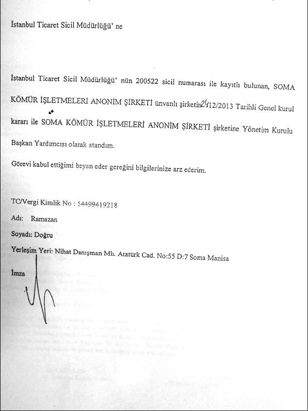 İşte o belge