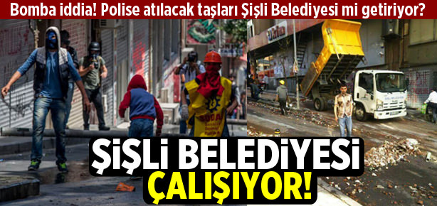 Terör örgütü üyelerine taşları Şişli Belediyesi mi getiriyor?