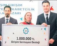 Girişimci gençler ödül aldı