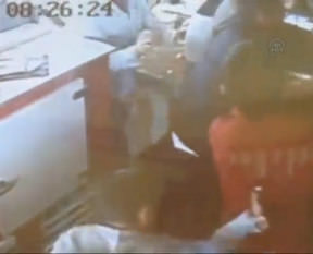 Cinayet anı güvenlik kamerasında