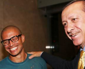 Erdoğan'a sürpriz karşılama