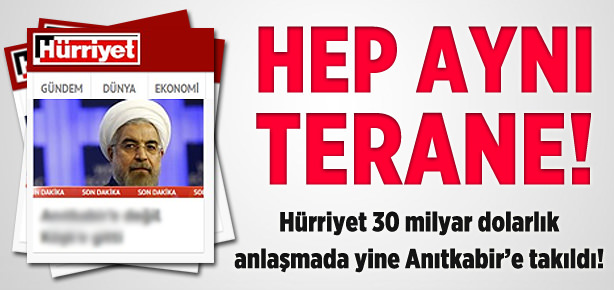 Hürriyet yine yaptı yapacağını