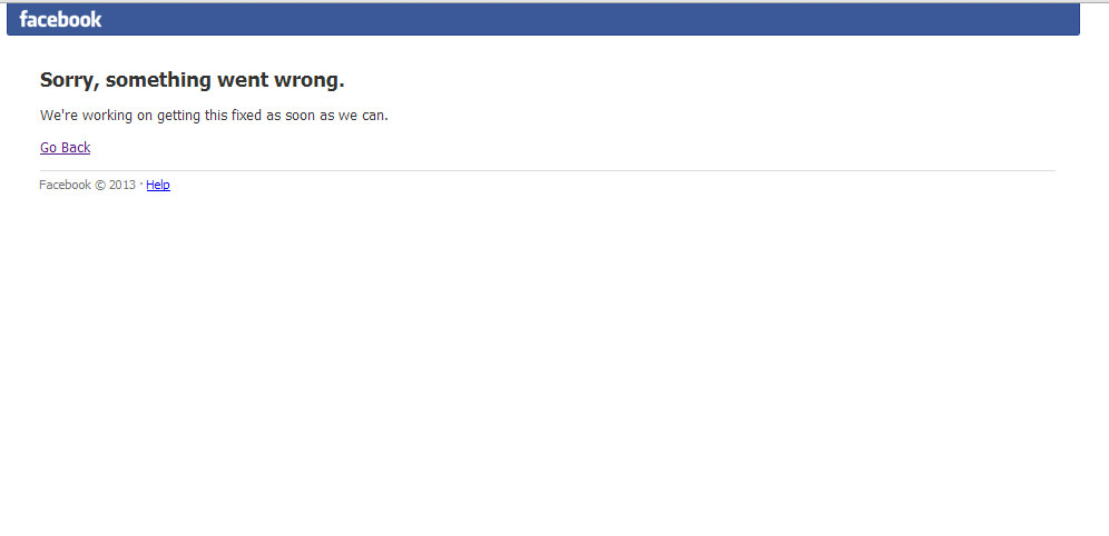 Facebook çöktü!-1
