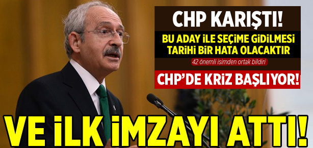 Kılıçdaroğlu imzayı attı