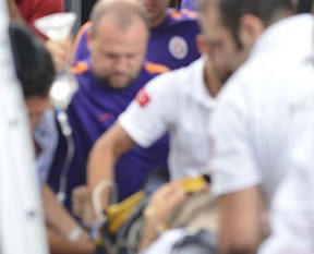 Galatasaray’ın antremanında feci kaza