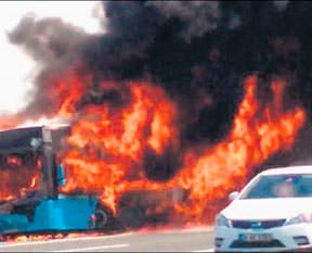 Otobüsü Suriye mazotu yaktı