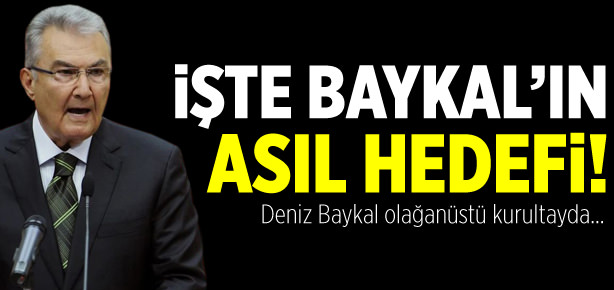 Baykal'ın kurultay planı