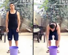 Gazzeli çocuklar adına bir kova kum