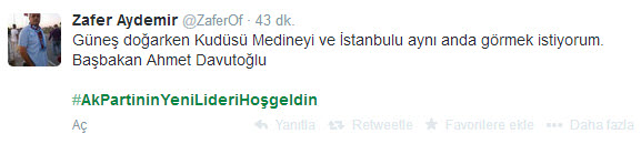 Davutoğlu'na Twitter'da büyük destek-3