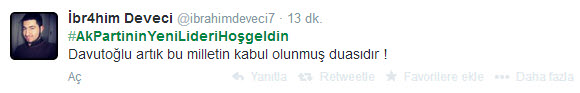 Davutoğlu'na Twitter'da büyük destek-5